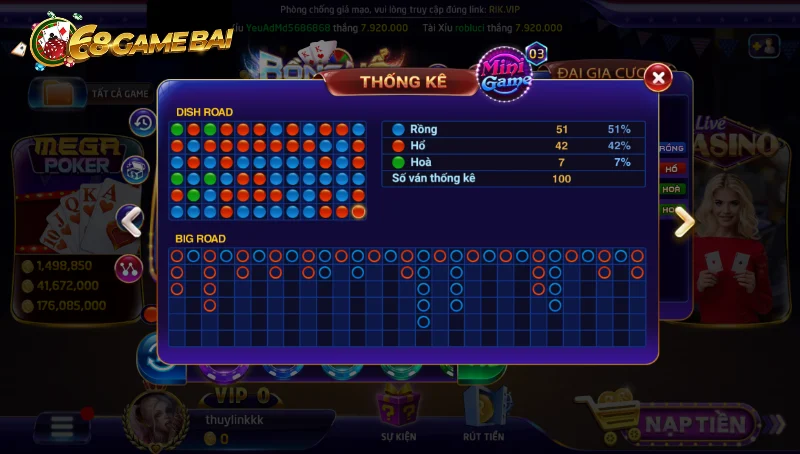 Thuật ngữ về quân bài rồng hổ 68 game bài